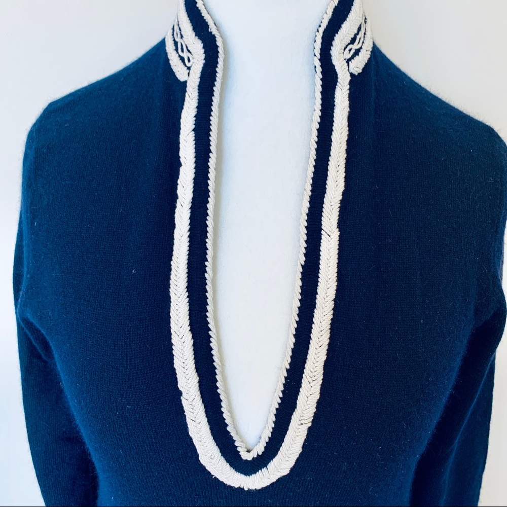 J.Crew Navy Tunic Sweater Small - Picture 3 of 6
